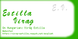 estilla virag business card